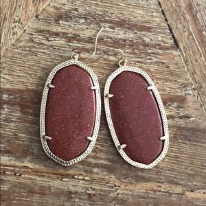 Kendra Scott burnt orange Danielle earring